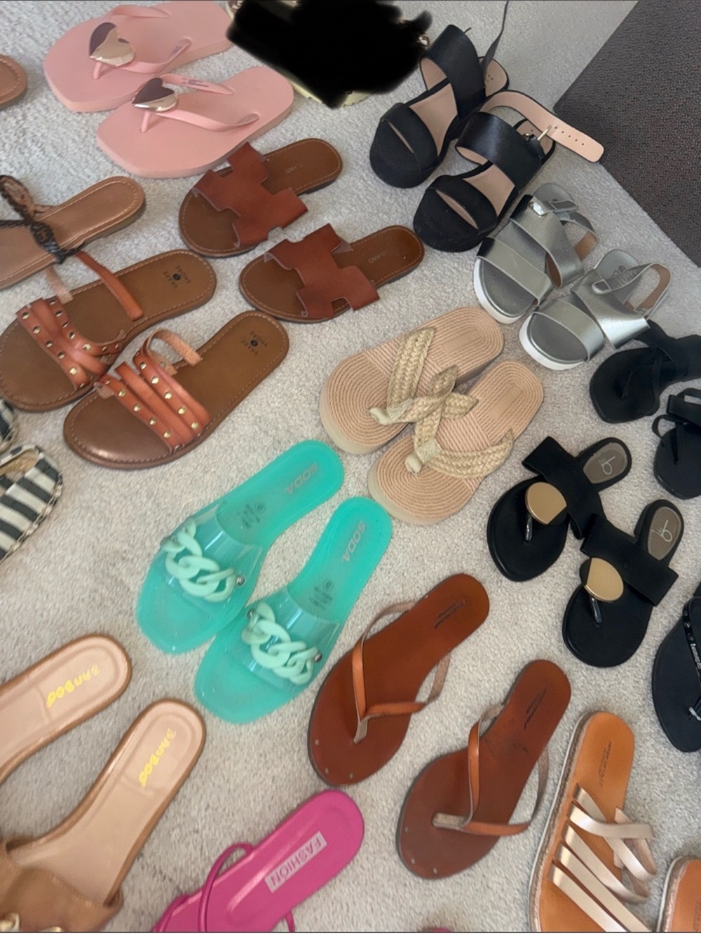 Sandals for Sale! Assorted Women’s Sandal Lot - Mixed Colors
